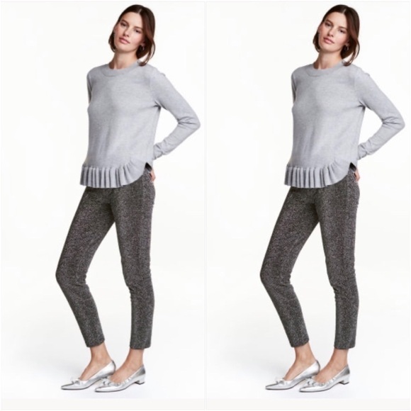 H&M glitter skinny ankle pants - Picture 2 of 2